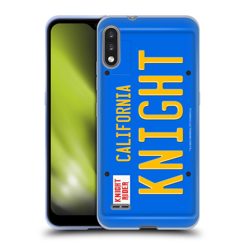 Knight Rider Graphics Plate Number Soft Gel Case for LG K22