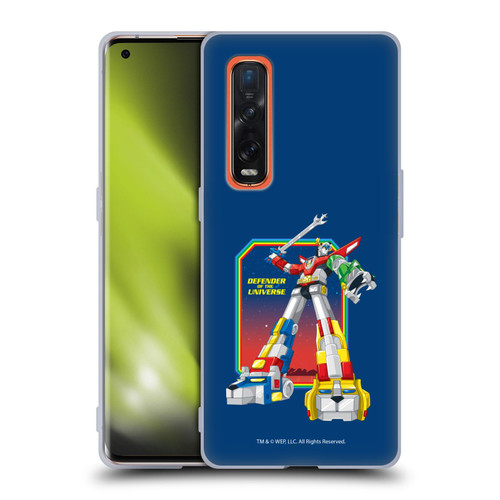 Voltron Graphics Defender Of Universe Plain Soft Gel Case for OPPO Find X2 Pro 5G