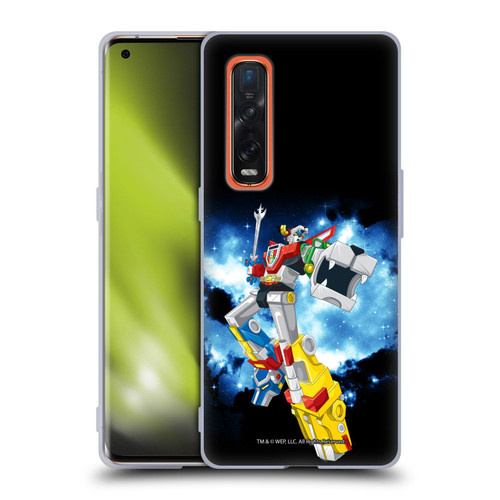 Voltron Graphics Galaxy Nebula Robot Soft Gel Case for OPPO Find X2 Pro 5G