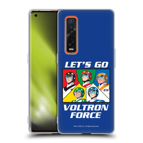 Voltron Graphics Go Voltron Force Soft Gel Case for OPPO Find X2 Pro 5G