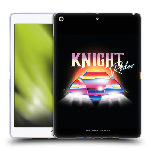 Knight Rider Graphics Kitt 80's Neon Soft Gel Case for Apple iPad 10.2 2019/2020/2021