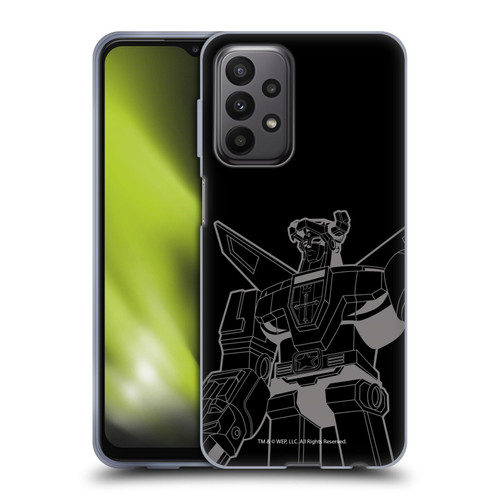 Voltron Graphics Oversized Black Robot Soft Gel Case for Samsung Galaxy A23 / 5G (2022)