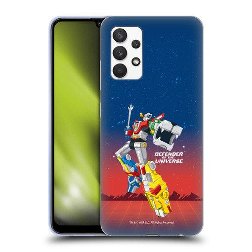 Voltron Graphics Defender Of Universe Gradient Soft Gel Case for Samsung Galaxy A32 (2021)