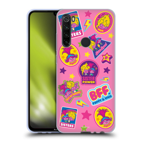 Trolls 3: Band Together Art Pink Pattern Soft Gel Case for Xiaomi Redmi Note 8T