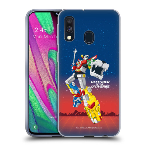 Voltron Graphics Defender Of Universe Gradient Soft Gel Case for Samsung Galaxy A40 (2019)