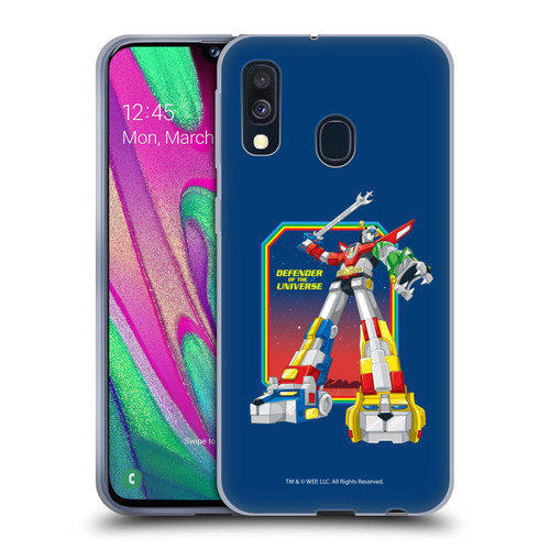 Voltron Graphics Defender Of Universe Plain Soft Gel Case for Samsung Galaxy A40 (2019)