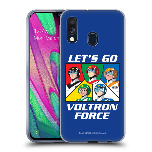 Voltron Graphics Go Voltron Force Soft Gel Case for Samsung Galaxy A40 (2019)