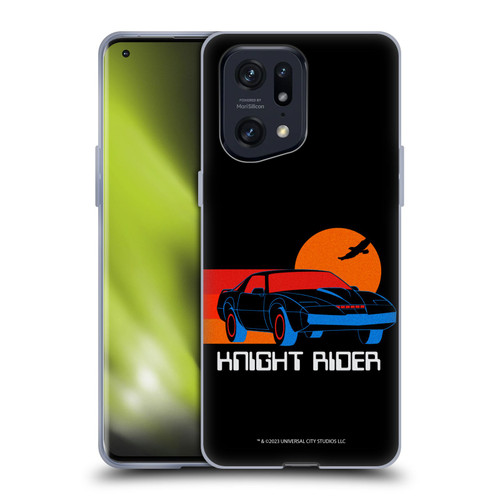 Knight Rider Graphics Kitt Sunset Soft Gel Case for OPPO Find X5 Pro