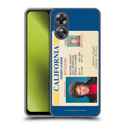 Knight Rider Graphics Driver's License Soft Gel Case for OPPO A17