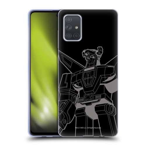 Voltron Graphics Oversized Black Robot Soft Gel Case for Samsung Galaxy A71 (2019)