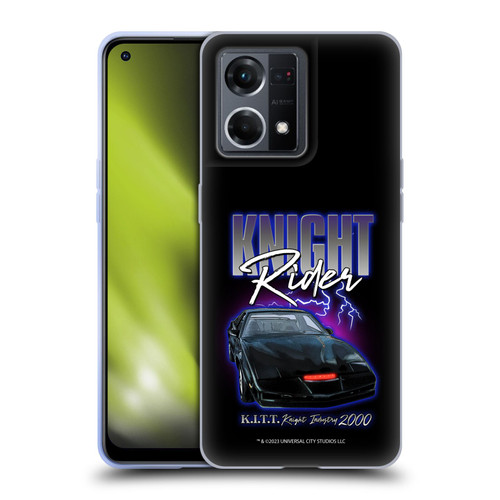 Knight Rider Graphics Kitt 2000 Soft Gel Case for OPPO Reno8 4G