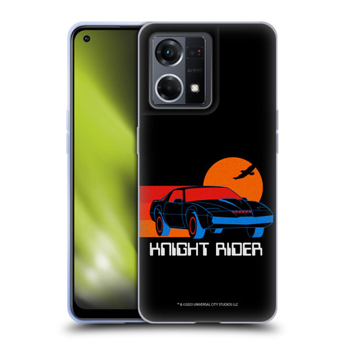 Knight Rider Graphics Kitt Sunset Soft Gel Case for OPPO Reno8 4G