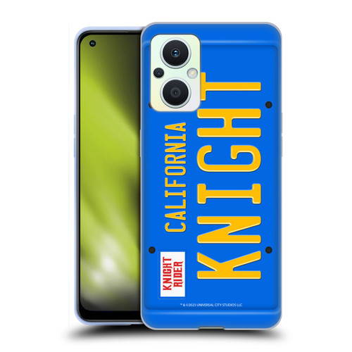 Knight Rider Graphics Plate Number Soft Gel Case for OPPO Reno8 Lite