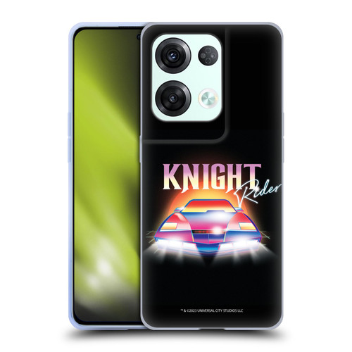 Knight Rider Graphics Kitt 80's Neon Soft Gel Case for OPPO Reno8 Pro
