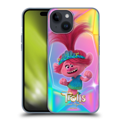 Trolls 3: Band Together Graphics Poppy Soft Gel Case for Apple iPhone 15