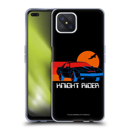 Knight Rider Graphics Kitt Sunset Soft Gel Case for OPPO Reno4 Z 5G