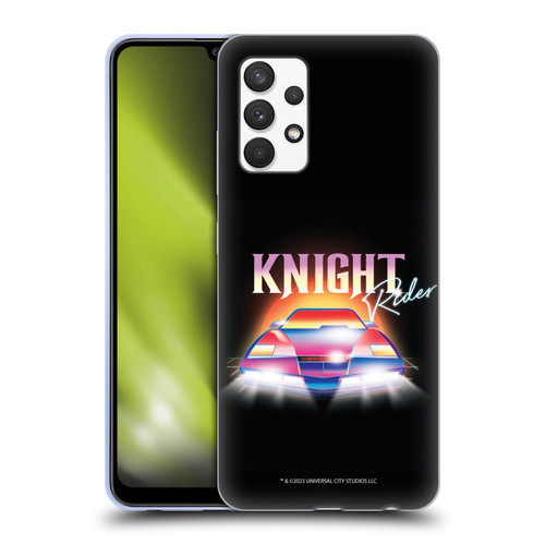Knight Rider Graphics Kitt 80's Neon Soft Gel Case for Samsung Galaxy A32 (2021)