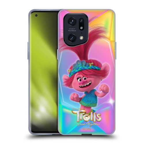 Trolls 3: Band Together Graphics Poppy Soft Gel Case for OPPO Find X5 Pro