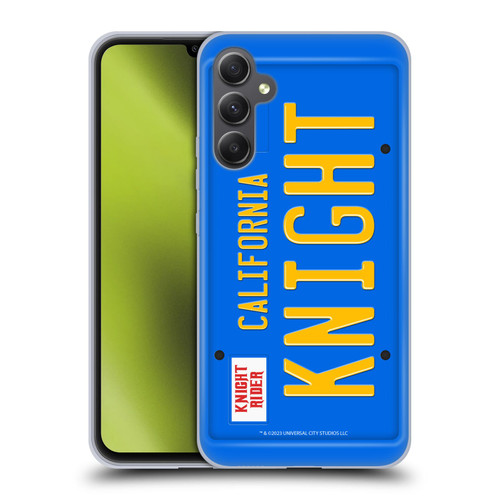 Knight Rider Graphics Plate Number Soft Gel Case for Samsung Galaxy A34 5G