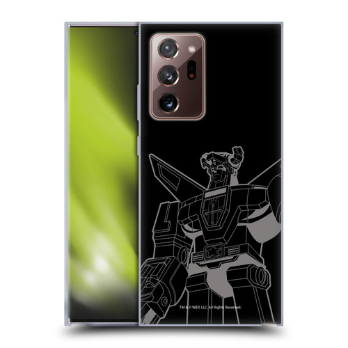 Voltron Graphics Oversized Black Robot Soft Gel Case for Samsung Galaxy Note20 Ultra / 5G