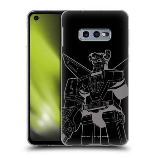 Voltron Graphics Oversized Black Robot Soft Gel Case for Samsung Galaxy S10e