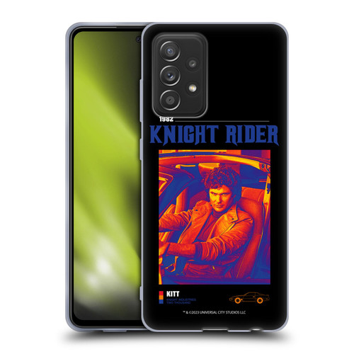Knight Rider Graphics Michael Knight Driving Soft Gel Case for Samsung Galaxy A52 / A52s / 5G (2021)