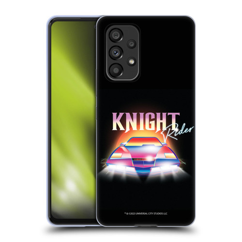 Knight Rider Graphics Kitt 80's Neon Soft Gel Case for Samsung Galaxy A53 5G (2022)