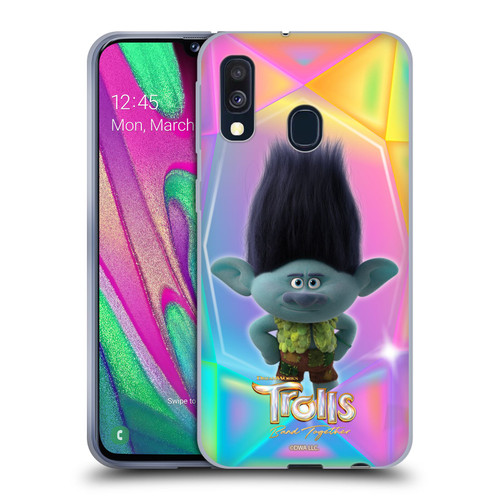 Trolls 3: Band Together Graphics Branch Soft Gel Case for Samsung Galaxy A40 (2019)