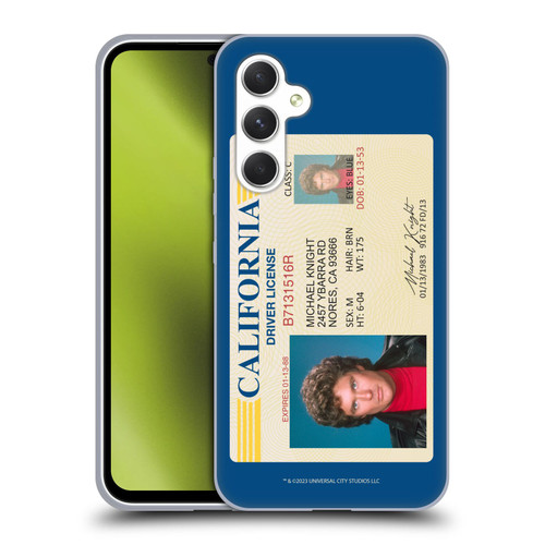 Knight Rider Graphics Driver's License Soft Gel Case for Samsung Galaxy A54 5G