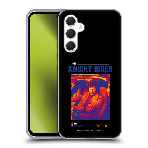 Knight Rider Graphics Michael Knight Driving Soft Gel Case for Samsung Galaxy A54 5G