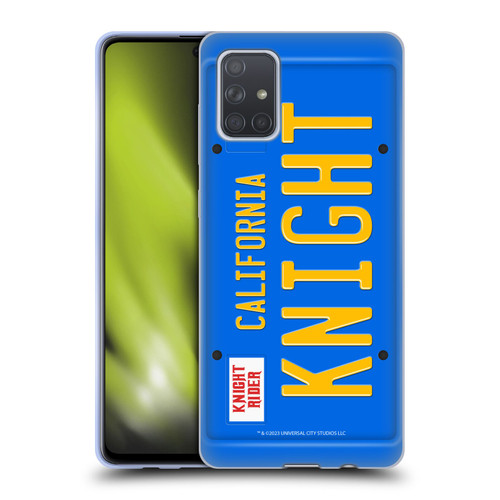 Knight Rider Graphics Plate Number Soft Gel Case for Samsung Galaxy A71 (2019)