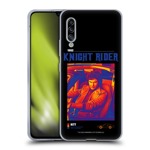 Knight Rider Graphics Michael Knight Driving Soft Gel Case for Samsung Galaxy A90 5G (2019)