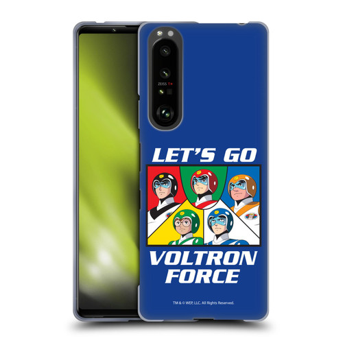 Voltron Graphics Go Voltron Force Soft Gel Case for Sony Xperia 1 III