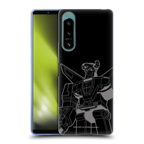 Voltron Graphics Oversized Black Robot Soft Gel Case for Sony Xperia 5 IV