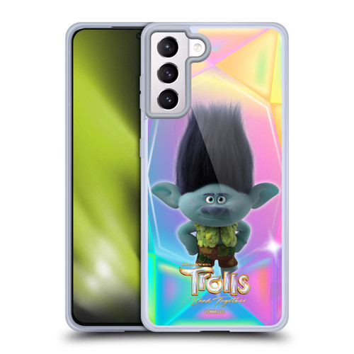 Trolls 3: Band Together Graphics Branch Soft Gel Case for Samsung Galaxy S21+ 5G