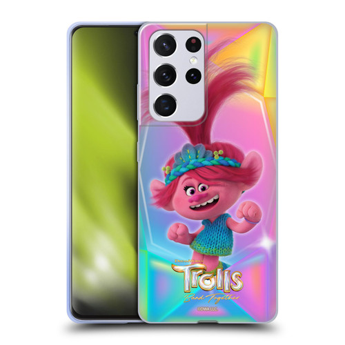 Trolls 3: Band Together Graphics Poppy Soft Gel Case for Samsung Galaxy S21 Ultra 5G