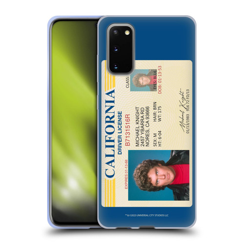 Knight Rider Graphics Driver's License Soft Gel Case for Samsung Galaxy S20 / S20 5G