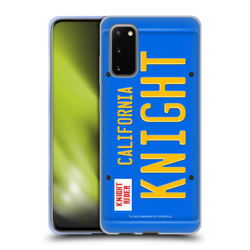 Knight Rider Graphics Plate Number Soft Gel Case for Samsung Galaxy S20 / S20 5G