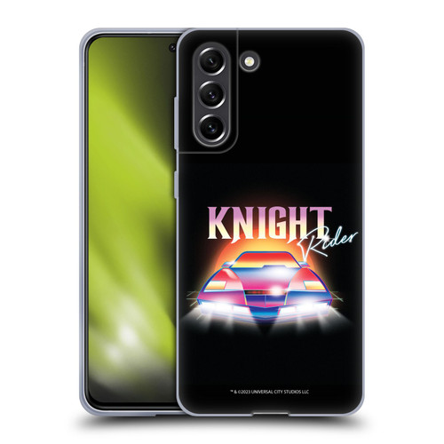 Knight Rider Graphics Kitt 80's Neon Soft Gel Case for Samsung Galaxy S21 FE 5G