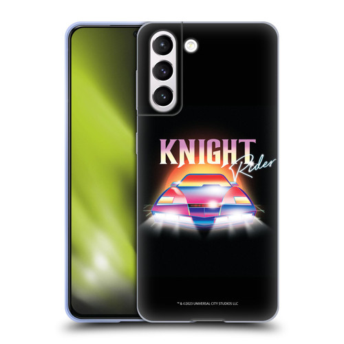 Knight Rider Graphics Kitt 80's Neon Soft Gel Case for Samsung Galaxy S21 5G