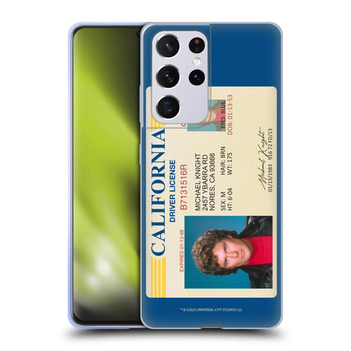 Knight Rider Graphics Driver's License Soft Gel Case for Samsung Galaxy S21 Ultra 5G