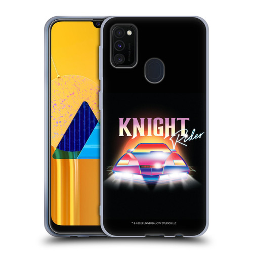 Knight Rider Graphics Kitt 80's Neon Soft Gel Case for Samsung Galaxy M30s (2019)/M21 (2020)