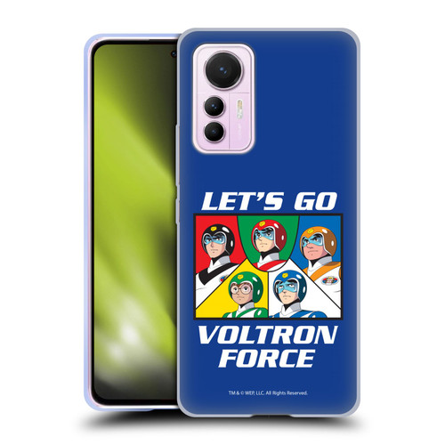 Voltron Graphics Go Voltron Force Soft Gel Case for Xiaomi 12 Lite