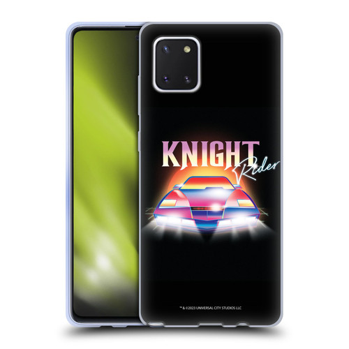 Knight Rider Graphics Kitt 80's Neon Soft Gel Case for Samsung Galaxy Note10 Lite