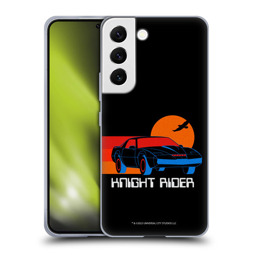 Knight Rider Graphics Kitt Sunset Soft Gel Case for Samsung Galaxy S22 5G