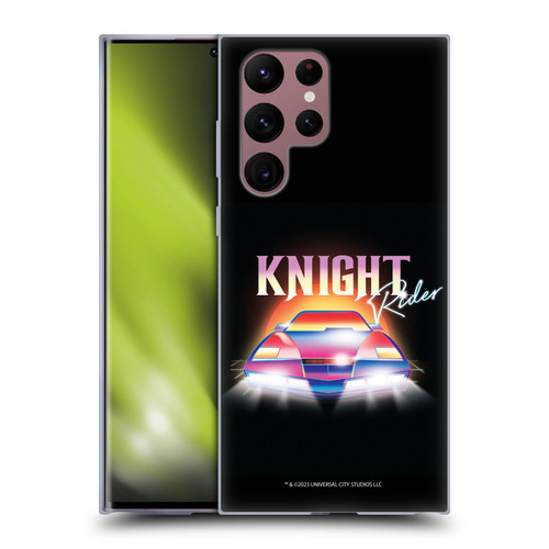 Knight Rider Graphics Kitt 80's Neon Soft Gel Case for Samsung Galaxy S22 Ultra 5G