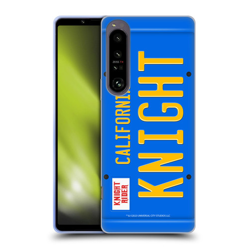 Knight Rider Graphics Plate Number Soft Gel Case for Sony Xperia 1 IV