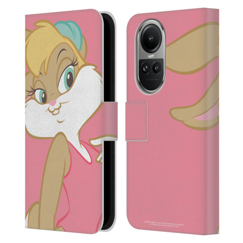 Looney Tunes Characters Lola Bunny Leather Book Wallet Case Cover For OPPO Reno10 5G / Reno10 Pro 5G