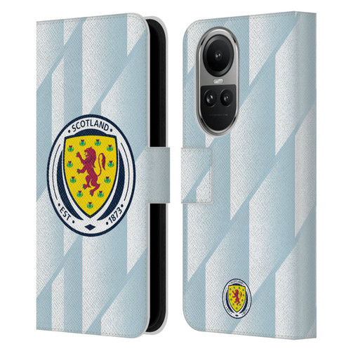 Scotland National Football Team Kits 2020-2021 Away Leather Book Wallet Case Cover For OPPO Reno10 5G / Reno10 Pro 5G