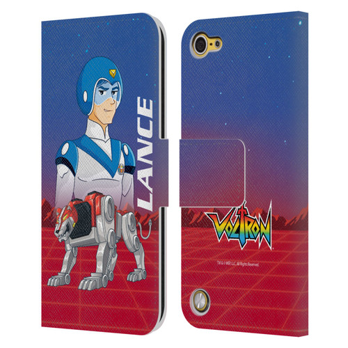 Voltron Character Art Lance Leather Book Wallet Case Cover For Apple iPod Touch 5G 5th Gen